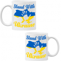 Чаша STAND WITH UKRAINE,Укркайна, против Войната, Support Ukraine,, снимка 6 - Чаши - 36177610