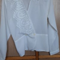 Официална дамска блуза  бяла, снимка 1 - Блузи с дълъг ръкав и пуловери - 39971507