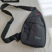 Мъжка чанта за рамо черна , снимка 8 - Чанти - 41784559