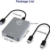 Нов Адаптер за Четец на карти CFexpress тип B, USB 3.2 Хъб Докинг станция, снимка 3 - Друга електроника - 41789650