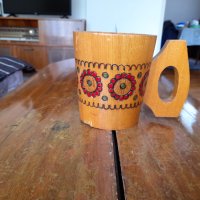 Стара дървена чаша,халба #3, снимка 1 - Други ценни предмети - 41499216