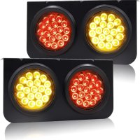 LED задни светлини за камиони, 24V LED Барове, 38LED червени задни спирачни, снимка 1 - Аксесоари и консумативи - 41738798