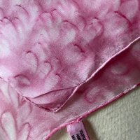 Розов, копринен шал/ розова кърпа за глава, снимка 9 - Шалове - 39858645
