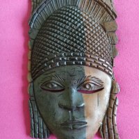 африканска дървена маска , снимка 3 - Статуетки - 41408435