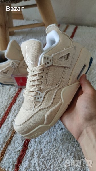 Nike Air Jordan 4 Blank Canvas Нови Обувки Кецове Маратонки Бежови Размер 38 Номер , снимка 1