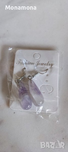 Обеци аметист , снимка 1