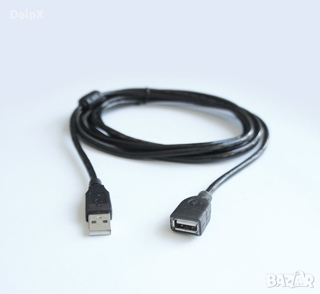 Кабел USB-A(м)/USB-A(ж) 5m, снимка 1