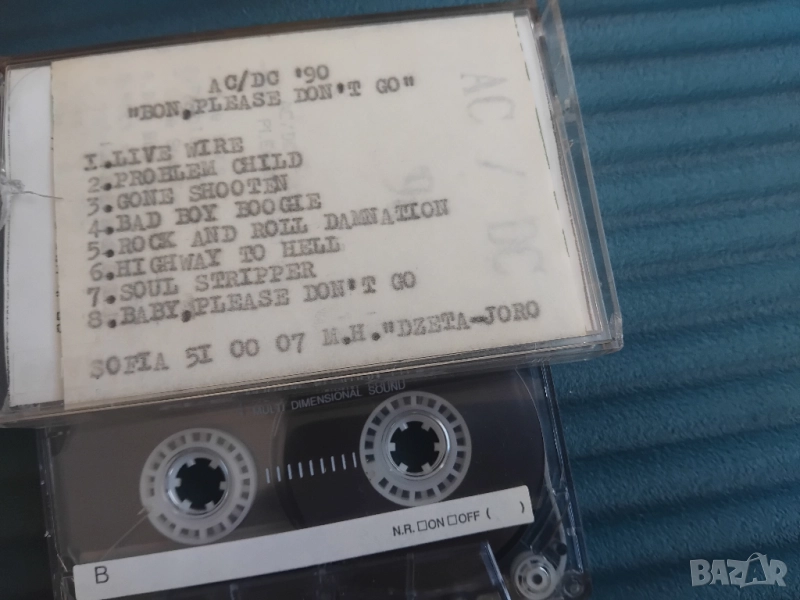AC / DC '90 Live - аудио касета музика, снимка 1