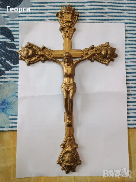 Красив бронзов кръст, снимка 1