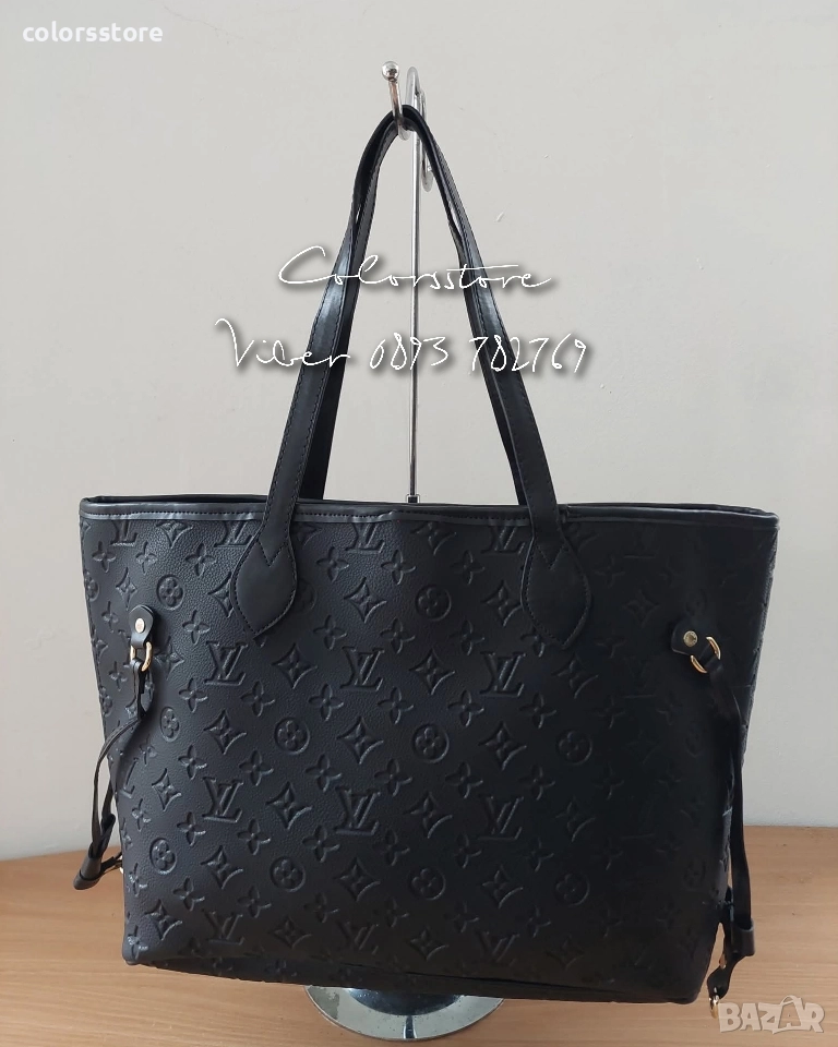 Черна чанта Louis Vuitton Neverfull-Vr109T, снимка 1