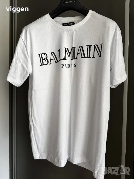 Balmain. Нова тениска с принт. Цвят бял. Размер М. 45лв., снимка 1