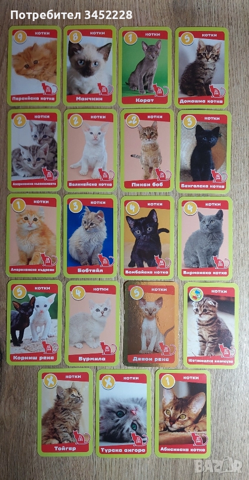 карти за колекционери 19 броя , снимка 1