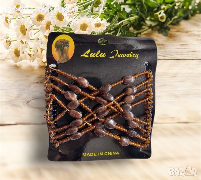 Кафява шнола за прически Ez Combs, снимка 1