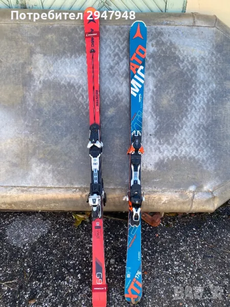 2 комплекта ски Atomic Redster G9 186см и Atomic 176см, снимка 1