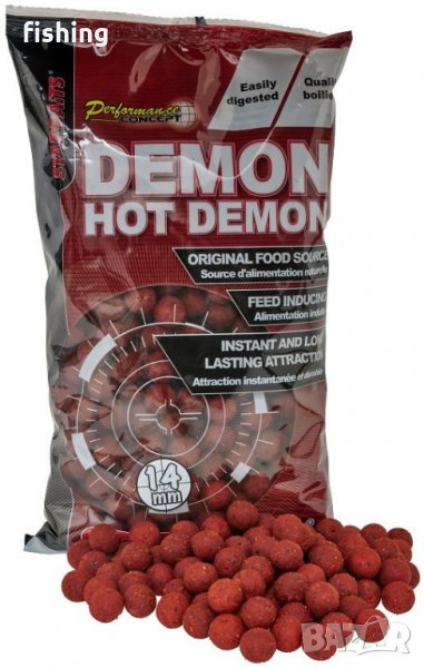 Протеинови топчета Demon Hot Demon - Starbaits, 1 кг, 20/14 мм, снимка 1
