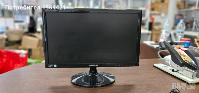 Монитор Samsung 18.5 Led, 5 ms, 1000:1, 250 CD, 1360x768, B2C, Black, снимка 1