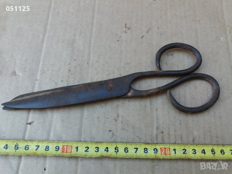 кована абаджийска ножица за шаек - жеравна , снимка 1