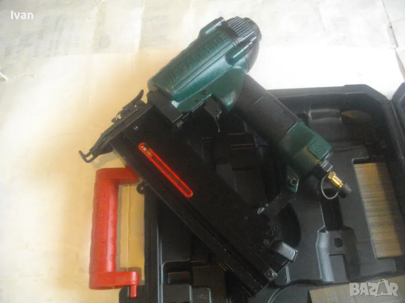 НОВ КОМБИНИРАН СКОБИ ПИРОНИ 50мм ПНЕВМАТИЧЕН ТАКЕР PARKSIDE 2020 година, снимка 1