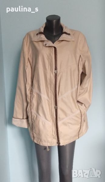 Уникално преходно яке тип парка в блед змийски принт "Frandsen" micro / голям размер , снимка 1