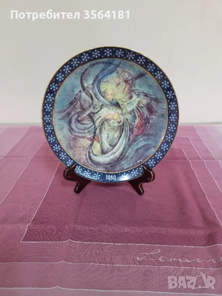 Коледна порцеланова чиния серийна , снимка 1