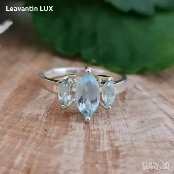 5748
Сребърен пръстен със син Топаз
, снимка 1