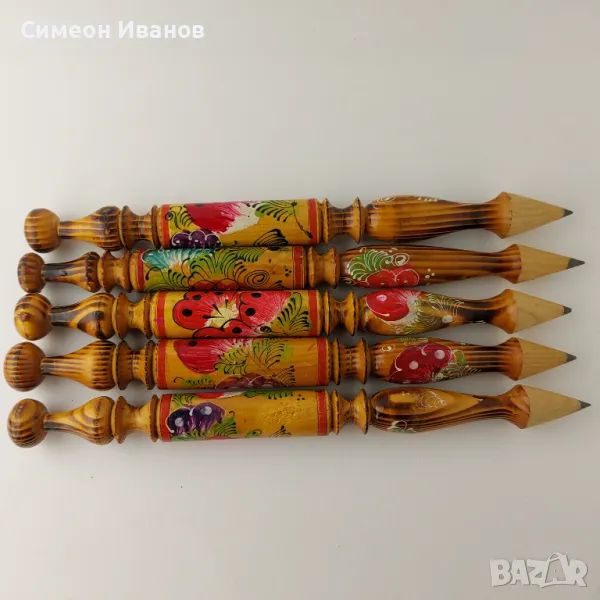 Лот от 5 броя големи молива сувенири Румъния B0030, снимка 1