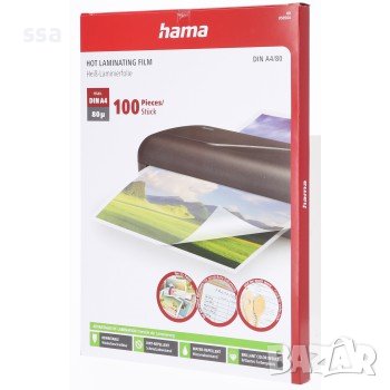 Фолио за ламиниране HAMA, A4, 80µ, 100 броя, снимка 1