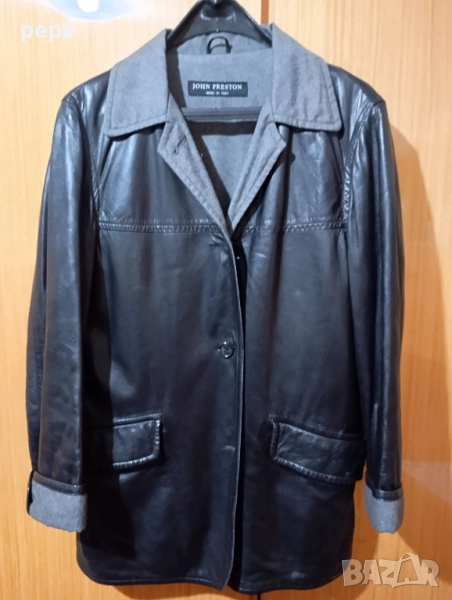 Кожено яке, тип сако, снимка 1