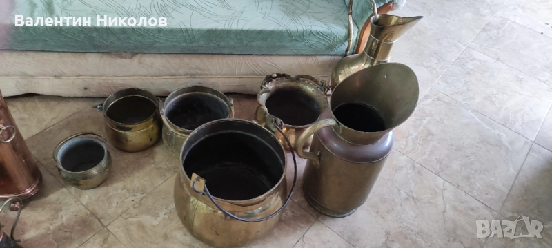 месингови медни съдове, снимка 1