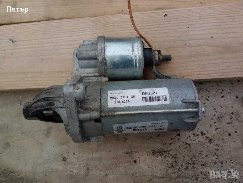 Стартер Фиат Алфа Ромео Опел 1.3 мултиджет 438168, снимка 1