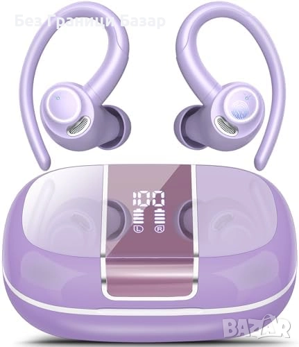 Нови Безжични слушалки за бягане с микрофон, ENC шумопотискане, LED дисплей, снимка 1