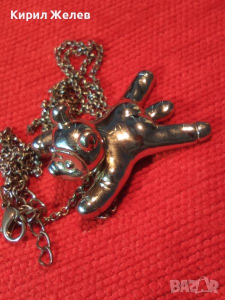 НИКЕЛИРАНА СРЕБРИСТА ФИГУРКА - МОДЕН МЕДАЛЬОН със СИНДЖИРЧЕ АРТ ВИСУЛКА 3064 , снимка 1