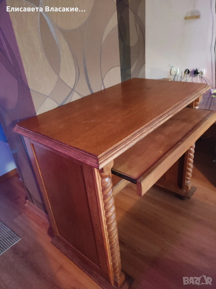 стилово масивно бюро - писалище -тип Буров, снимка 1