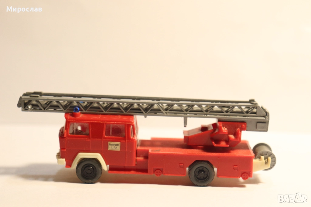 WIKING 1:87 H0 MAGIRUS ПОЖАРНА КАМИОН МОДЕЛ КОЛИЧКА, снимка 1