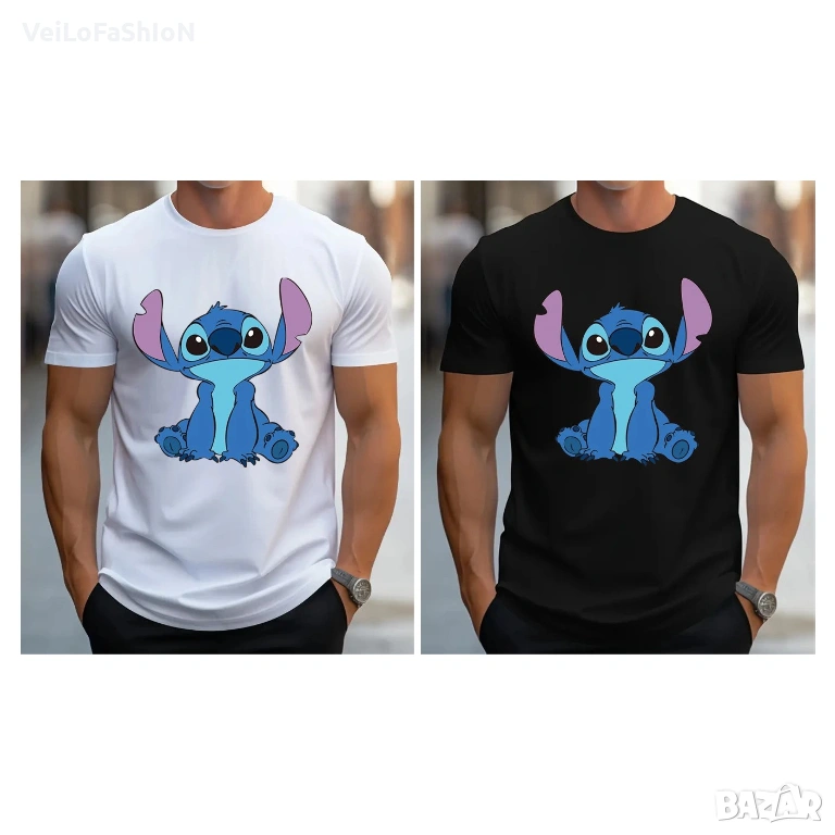 Нова мъжка тениска с героя Стич (Stitch), снимка 1