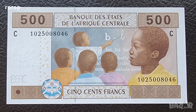 Централна Африка.  2002  година. 500 франка . Чад   UNC . Чисто нова., снимка 1