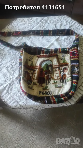 чанта-торба, вълна Перу, снимка 1