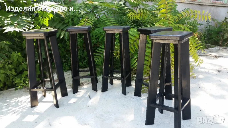 дървени бар столове , снимка 1