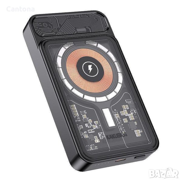 Външна батерия, Power bank KLGO KP-92, magnetic MAGSAFE , PD 20W, 10 000 mAh, снимка 1