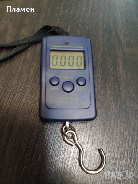 Компактно електронно кантарче везна, търговия, багаж, риболов и други , снимка 1
