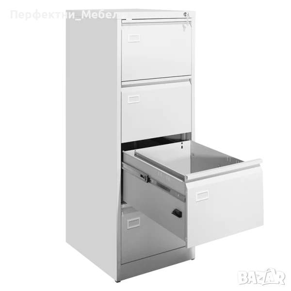 Кардекс,картотека,метален офис шкаф 4 чекмеджета-ниска цена,наличен, снимка 1