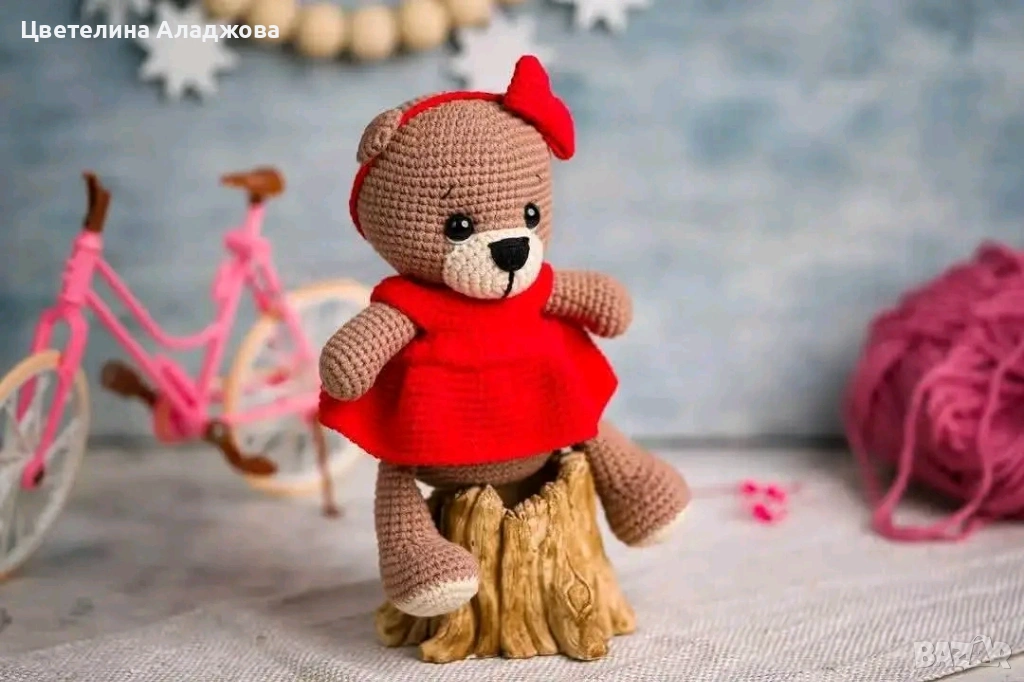 Плетени играчки на една кука , снимка 1