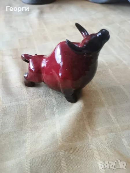 Красив керамичен бик-2, снимка 1
