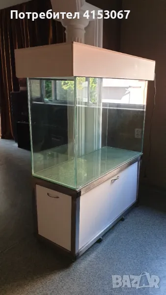 Аквариум с неръждаема конструкция, снимка 1