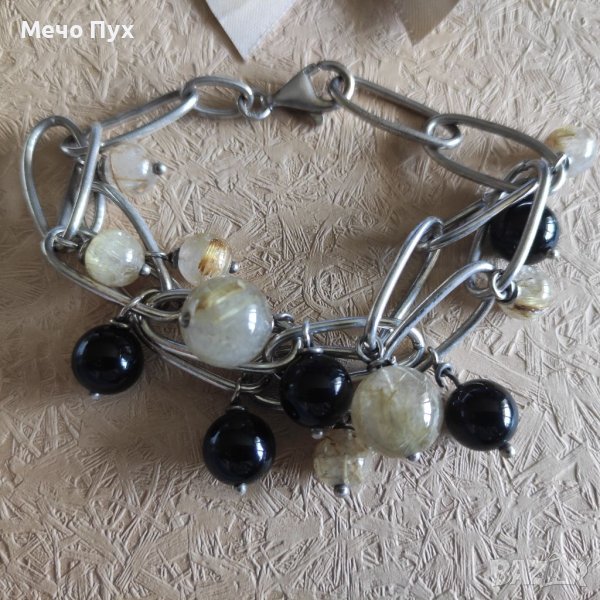 Сребърна гривна (142), снимка 1