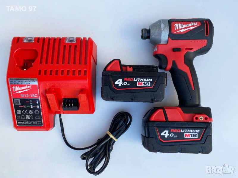 Milwaukee M18 CBLID - Импакт Драйв 2x18V 4.0Ah, снимка 1