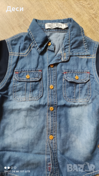 дънкова ризка за момче, снимка 1