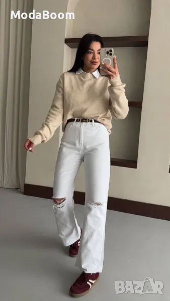 Denim бели дамски дънки , снимка 1