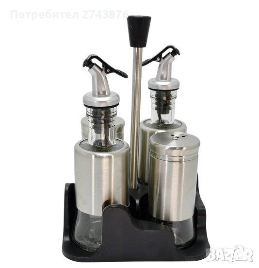  ОЛИВЕРНИК 4 ЧАСТИ НА СТОЙКА-ИНОКС, снимка 1