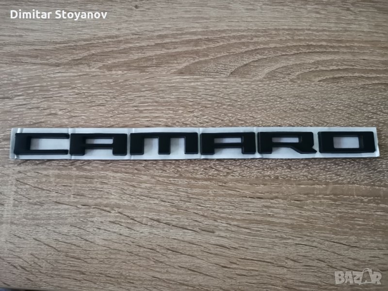 Chevrolet Camaro Шевролет Камаро черен надпис емблема, снимка 1
